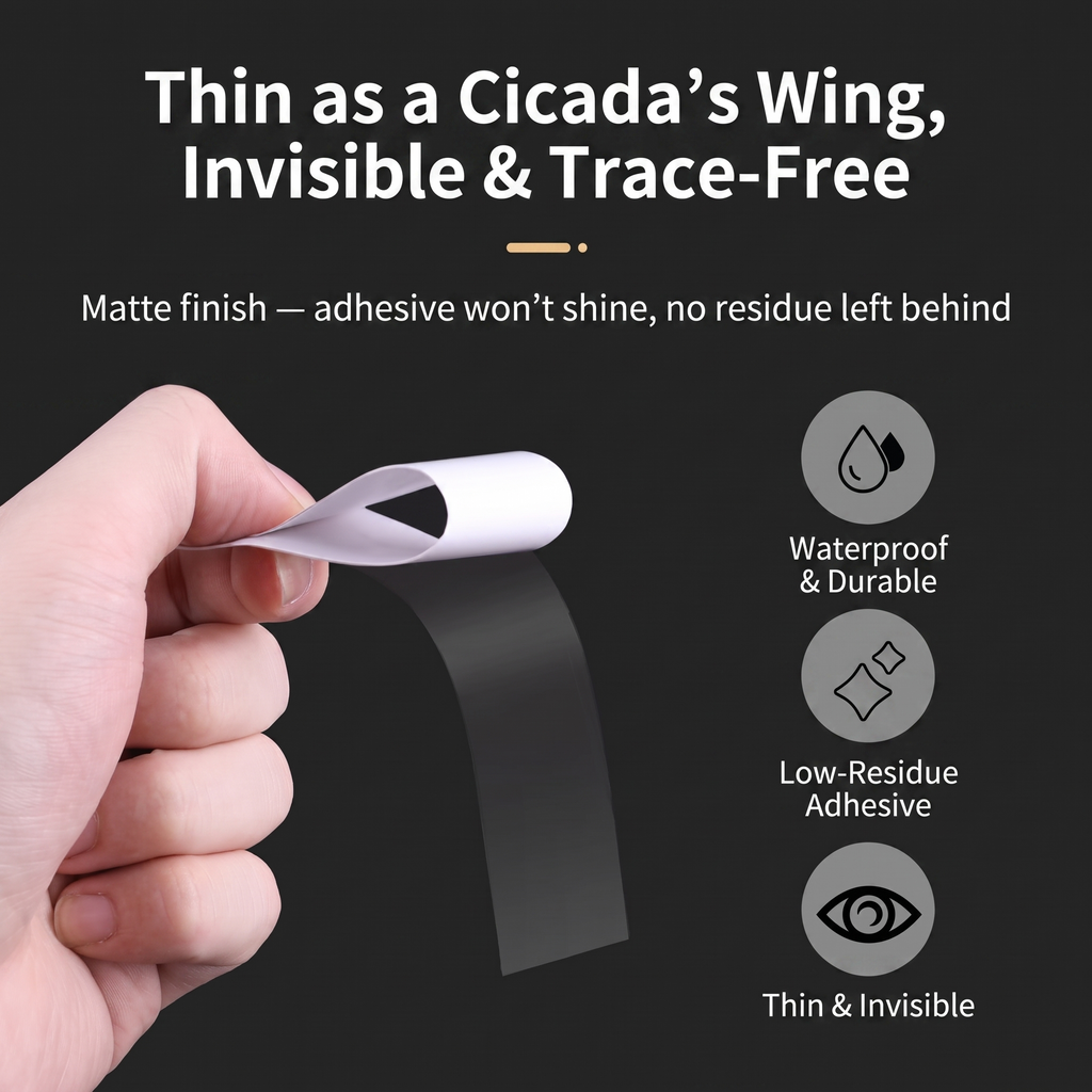 Invisible Tape - Thin as a Cicada's Wing, Invisible & Trace-Free