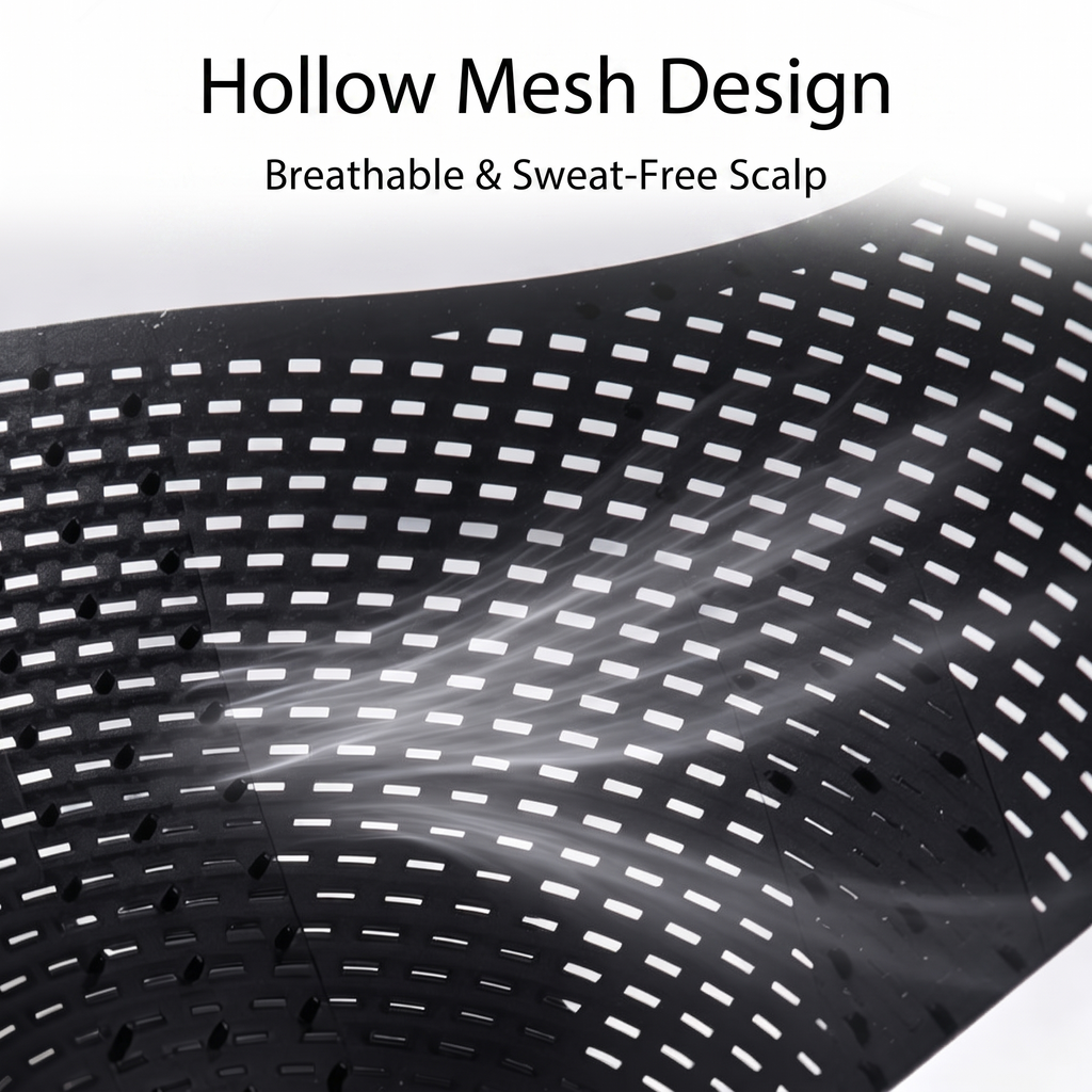 Hijab Crown - Hollow Mesh Design, Breathable & Sweat-Free Scalp