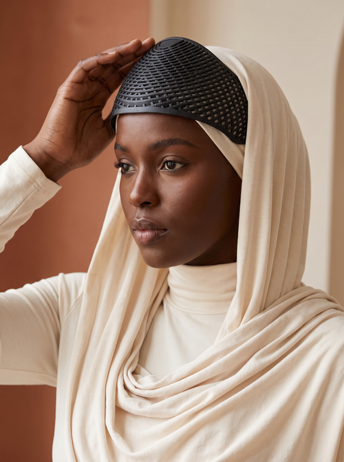 Hijab Crown mesh headband, Zainab detail